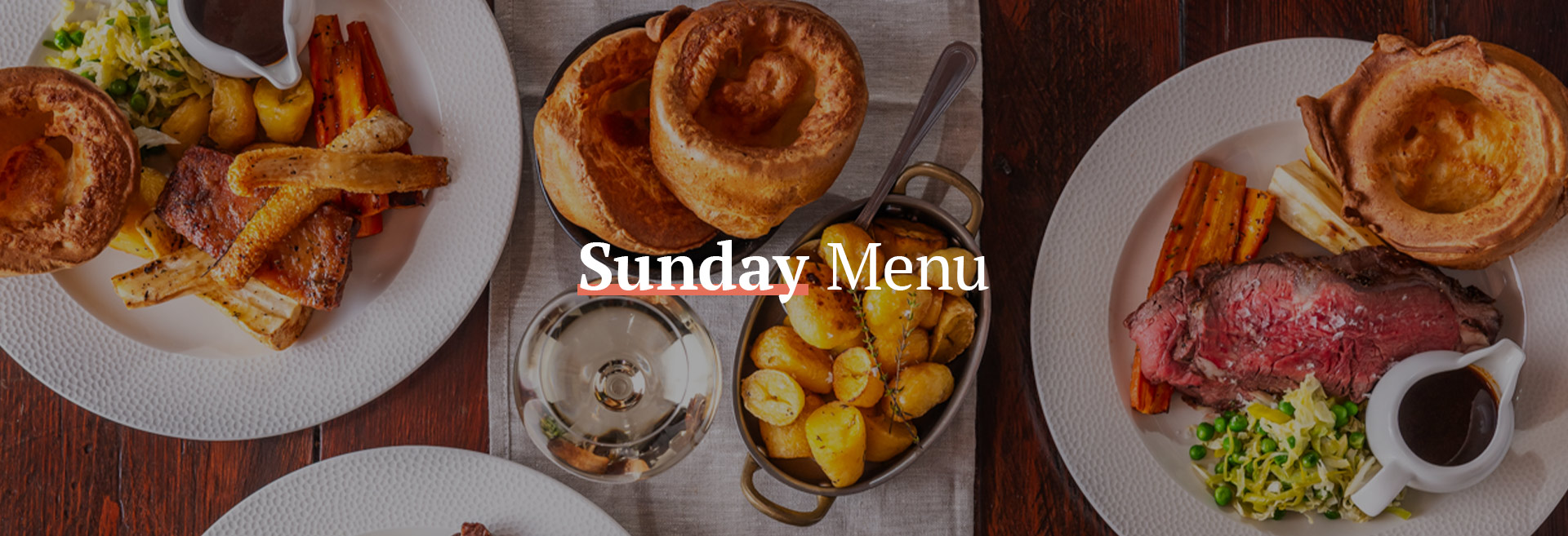 Sunday Menu at The Falcon